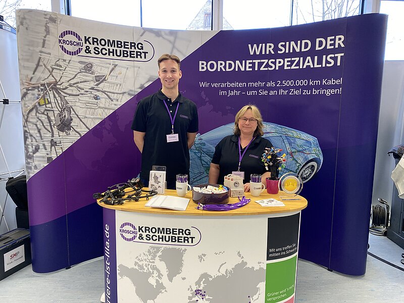 Kroschu representatives at the job fair