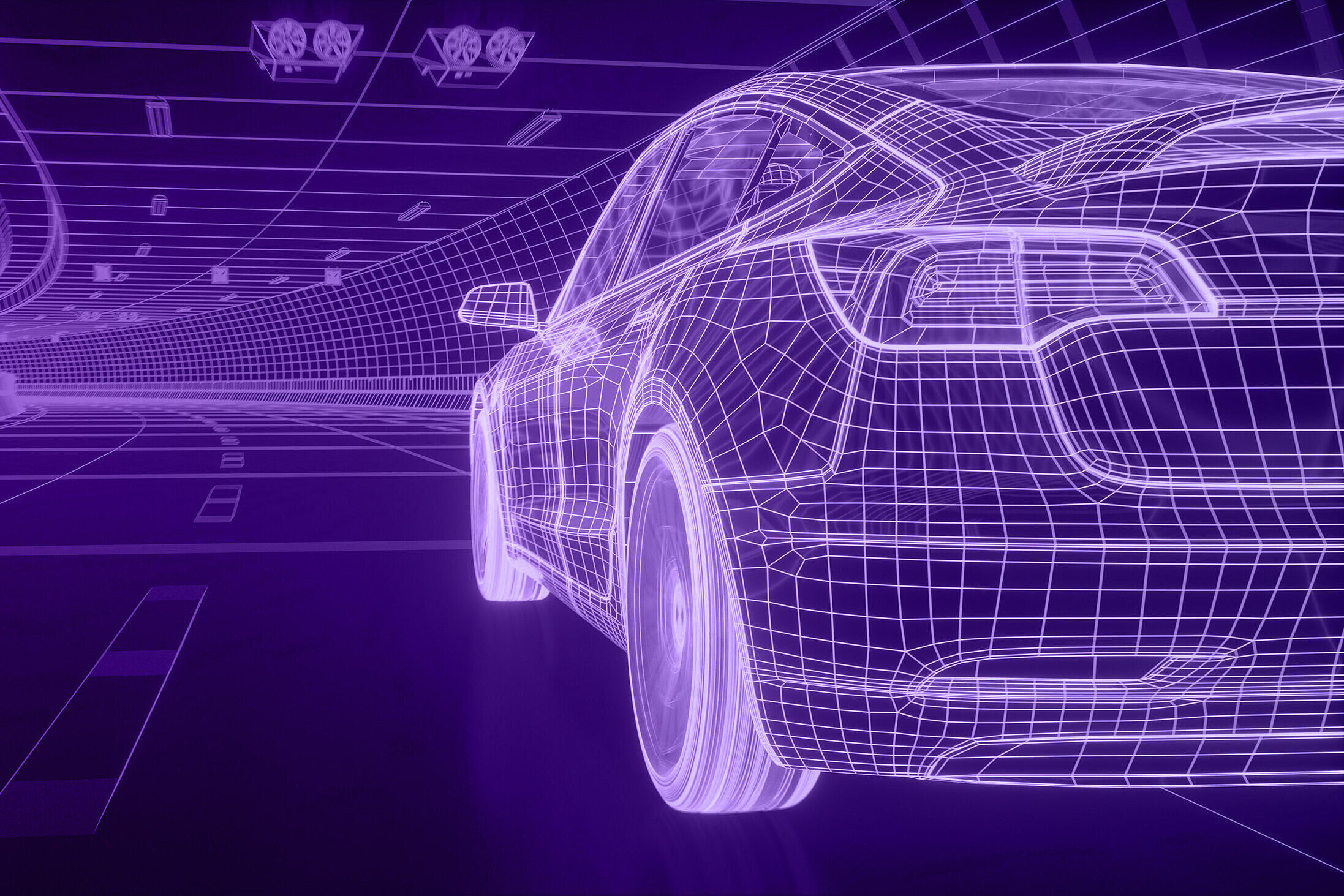 3D-model of a futuristic car